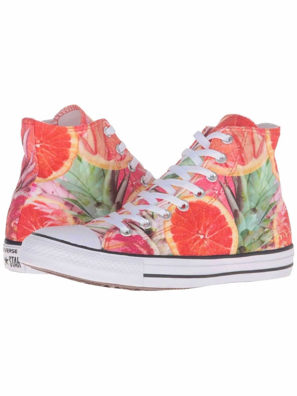 New Converse chuck Taylor Colorful Tropical Citrus High Top Shoes sneakers W 8